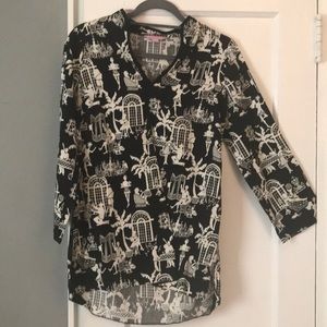 Black and white rare Lilly Pulitzer tunic